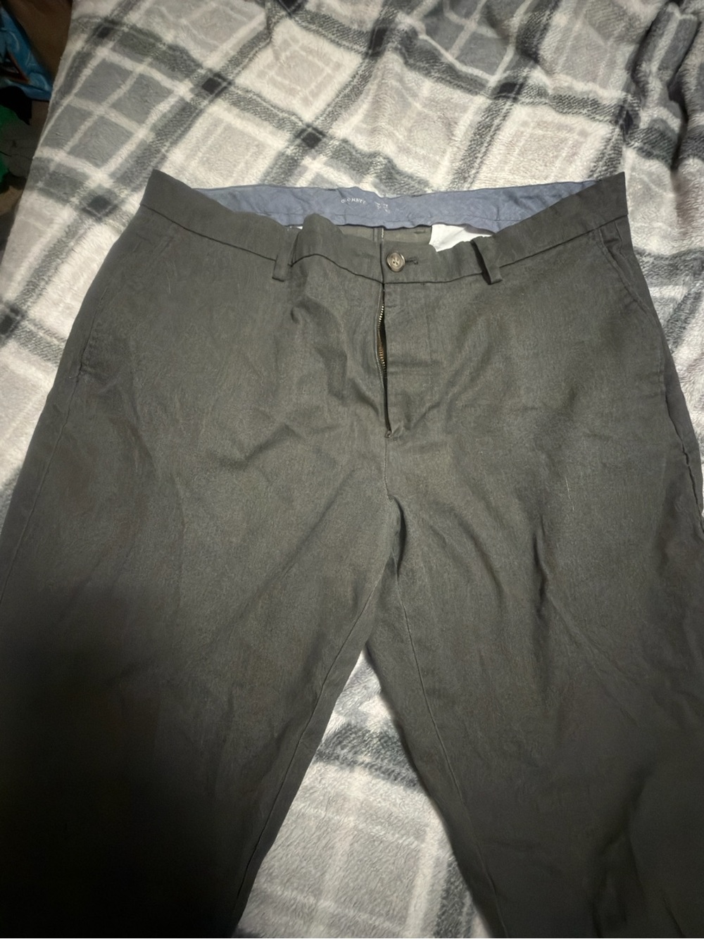 Old Navy Men's Heather dark green/grey Chinos